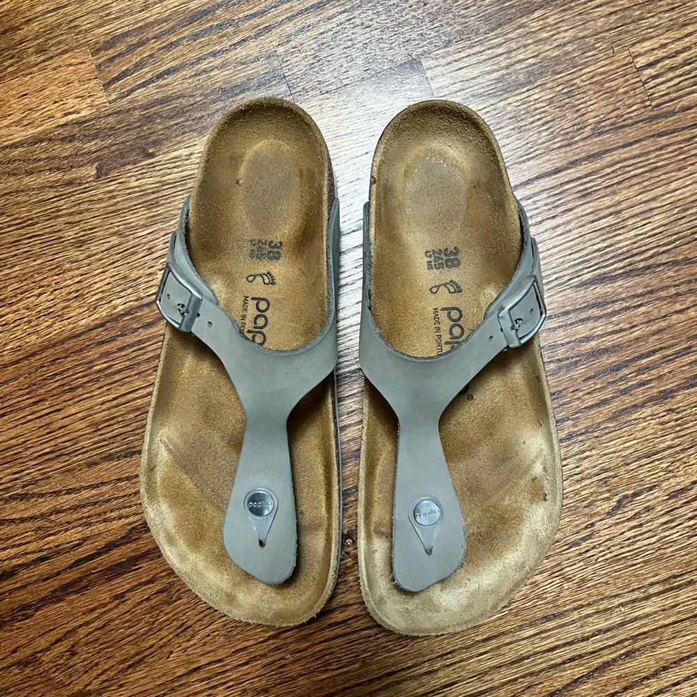 Birkenstock sandals.